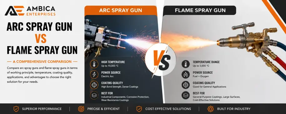 Arc Spray Gun vs Flame Spray Gun