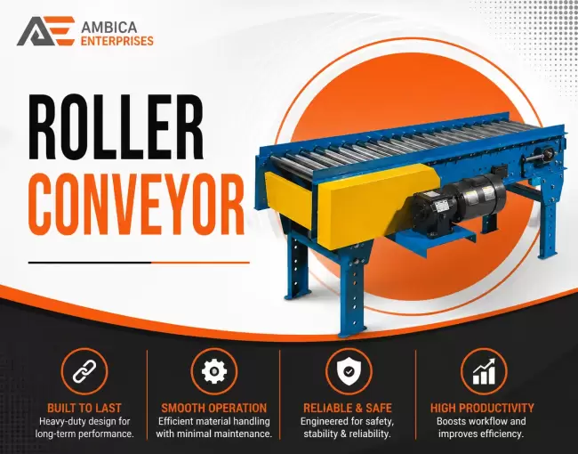 ContinuousFlow Roller Conveyor - Reliable Transport for High-Volume Blast Lines - Image 3