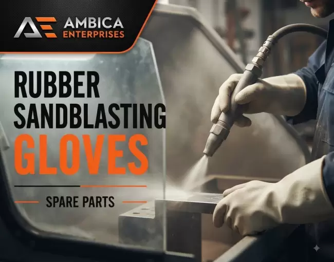 Premium Rubber Sandblasting Gloves – Engineered for Operator Protection - Image 2